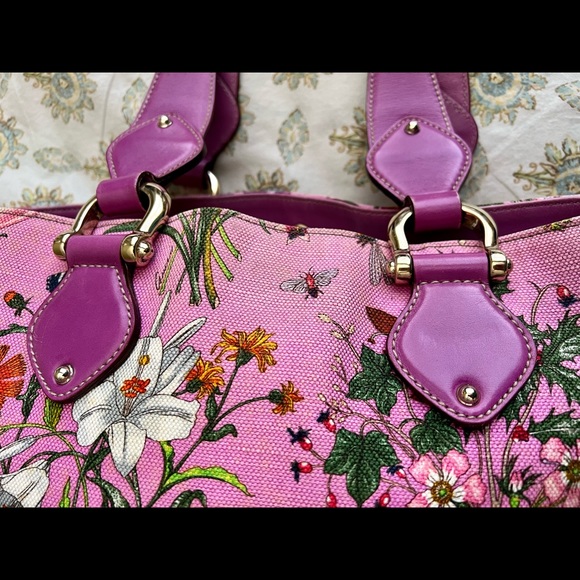 Gucci floral large canvas tote - Picture 8 of 16
